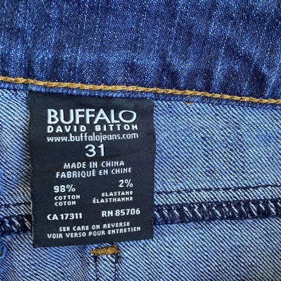 Buffalo David Bitton Fellow Mid rise Women's 31 Flared Leg Stretch Blue Boho - Picture 10 of 12
